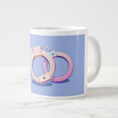 Handschellen Jumbo-Tasse (Vorderseite Rechts)