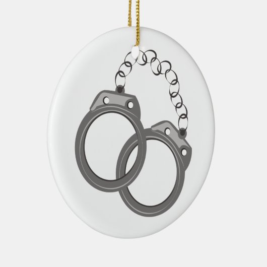 Handschellen Keramik Ornament (Rechts)