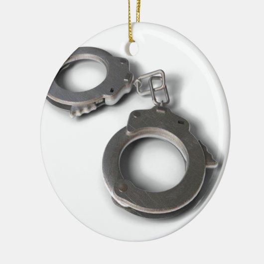 Handschellen Keramik Ornament (Links)