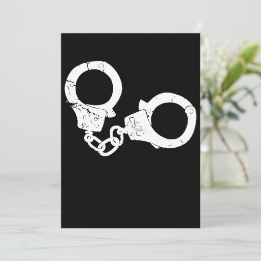 Handschellen Polizeischutz (Stehend Vorderseite)