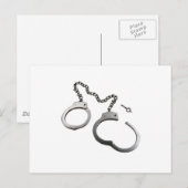 Handschellen Postkarte (Vorne/Hinten)