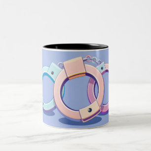 Handschellen Zweifarbige Tasse