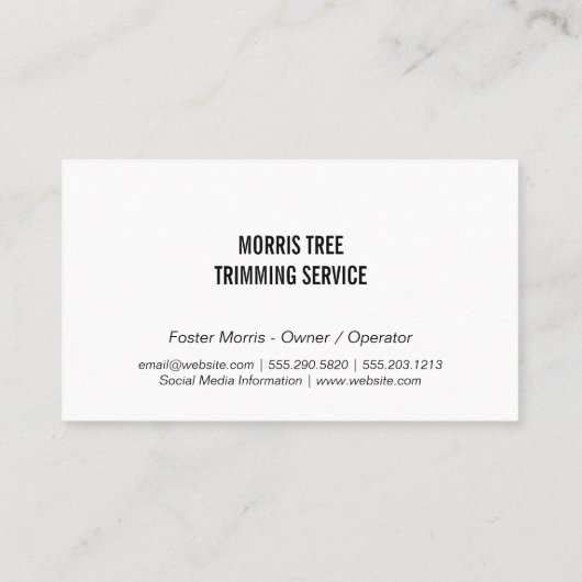 Handscheren | Rasenmäher Visitenkarte (Rückseite)