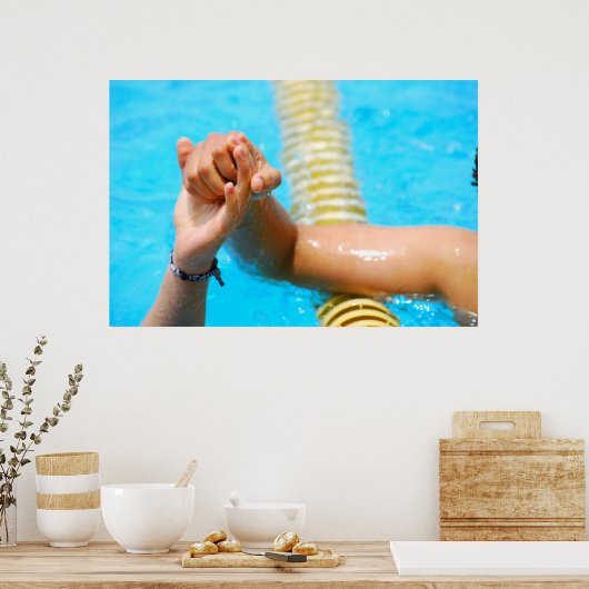 Handschlag für Sportsmanship Poster (Küche)