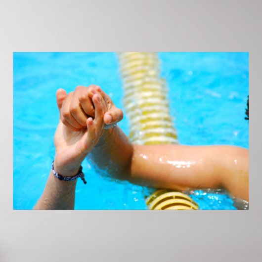 Handschlag für Sportsmanship Poster (Vorne)