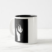 Handschlangenentwurf Zweifarbige Tasse (Vorderseite Links)