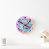 Handschloss Runde Wanduhr (Zuhause)