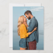 Handschrift 2 Foto Semi Opaque Overlay Save The Date (Rückseite)