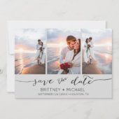 Handschrift 3 Image Light Gray Save The Date (Vorderseite)