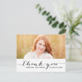 Handschrift | Abschluss Vielen Dank, Postkarte (Stehend Vorderseite)