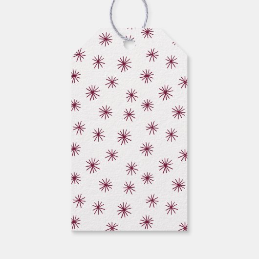 Handschrift alles ist ruhig, alles ist hell Berry. Geschenkanhänger (Rückseite)