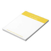 Handschrift aus dem Schreibtisch mit feinem Senfge Notizblock (Rotiert)