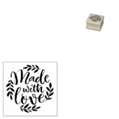 Handschrift aus Liebe Rustikale Blätter Kranz Gummistempel (Stempel)
