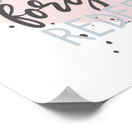 Handschrift ausgewählt gesegnet vergeben eingelöst poster (Ecke)