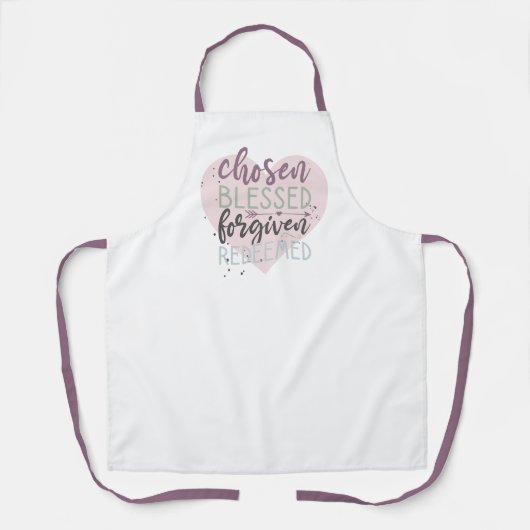 Handschrift ausgewählt gesegnet vergeben eingelöst schürze (Vorderseite)