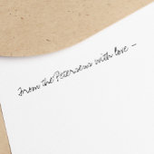 Handschrift | Benutzerdefinierter Text Gummistempel