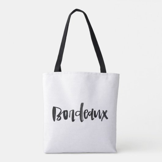 Handschrift Bordeaux Tasche (Rückseite)