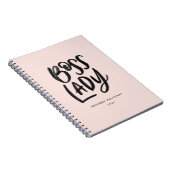 Handschrift Boss Lady Spiral Notebook Notizblock (Rechte Seite)