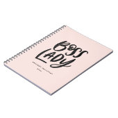 Handschrift Boss Lady Spiral Notebook Notizblock (Linke Seite)