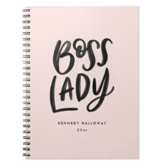 Handschrift Boss Lady Spiral Notebook Notizblock