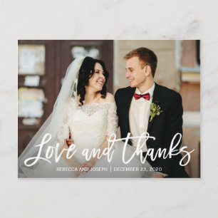 Handschrift Burgundy Bluoral Foto Vielen Dank Postkarte