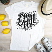 Handschrift Chill Relax Cool Black on White T-Shirt
