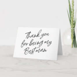Handschrift "Danke, dass du mein Trauzeuge bist" Dankeskarte