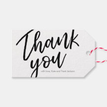 Handschrift Dankeschön Tags | Anhänger