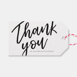 Handschrift Dankeschön Tags | Anhänger