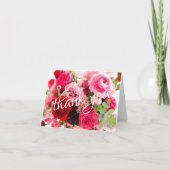 Handschrift Dankeschön Vorlage für Aquarellfarben- (Vorderseite)