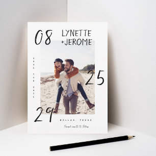 Handschrift Datum Handschrift Schrift Foto Hochzei Save The Date