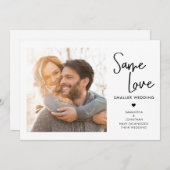 Handschrift derselben Liebe Kleineres Hochzeitssti Save The Date (Vorne/Hinten)