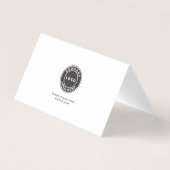 Handschrift des Firmenlogos Mini-Dankeschön-Karte Visitenkarten (Rückseite)