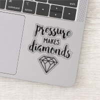 Handschrift "Druck macht Diamanten"
