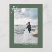 Handschrift einfache Seite Vielen Dank Postkarte (Vorderseite)