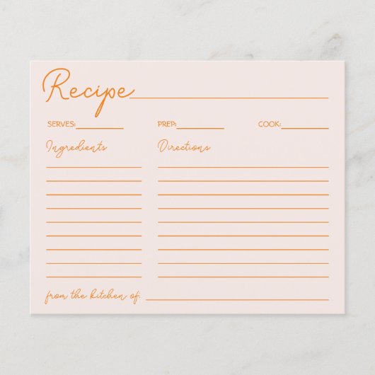 Handschrift Eleganter Bauernhof Rezept für die Bra (Vorderseite)