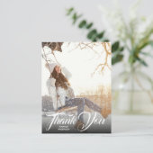 Handschrift Foto Abschluss Danke Postcard Postkarte (Stehend Vorderseite)
