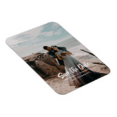 Handschrift Foto Save the Date Magnet (Rechte Seite)