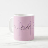 Handschrift für Initialen moderner Minimalistische Kaffeetasse (Vorderseite Links)