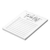 Handschrift für Personalisierte Liste Notizblock (Rotiert)
