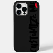 Handschrift für schwarze Tone-on-Tone-Marker Case-Mate iPhone Hülle (Rückseite)