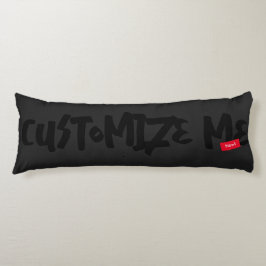 Handschrift für schwarze Tone-on-Tone-Marker Seitenschläferkissen