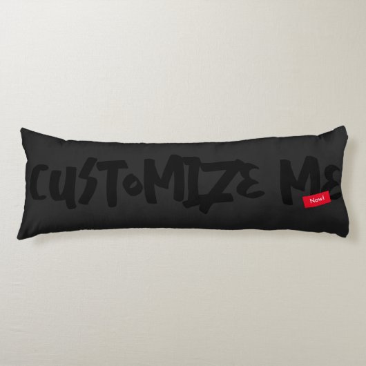 Handschrift für schwarze Tone-on-Tone-Marker Seitenschläferkissen (Vorderseite)