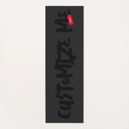 Handschrift für schwarze Tone-on-Tone-Marker Yogamatte