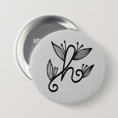 Handschrift h button (Vorne & Hinten)