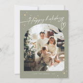 Handschrift Happy Holidays Weihnachten 5 Foto (Vorderseite)