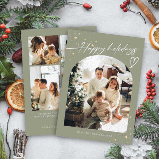 Handschrift Happy Holidays Weihnachten 5 Foto