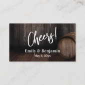 Handschrift Holzhackentrink Begleitkarte (Rückseite)