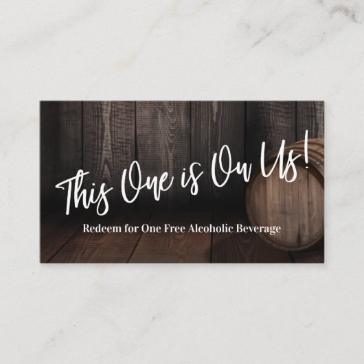 Handschrift Holzhackentrink Begleitkarte (Vorderseite)