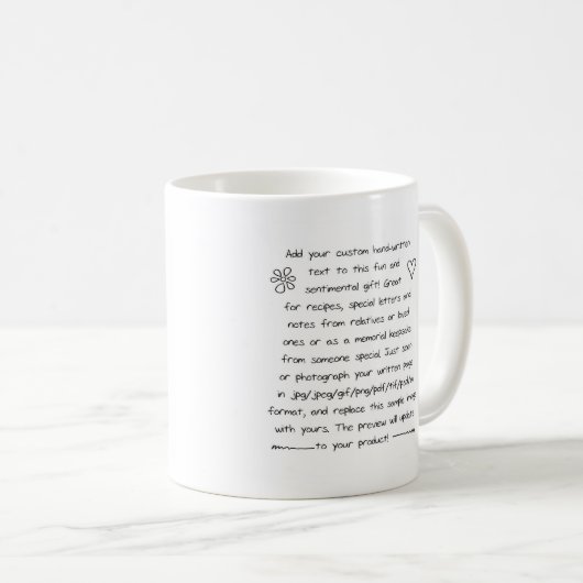 Handschrift Kaffeetasse (VorderseiteRechts)